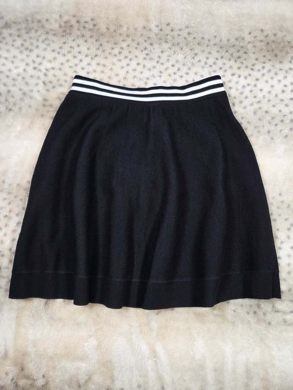House of Harlow 1960 Black Knit Sporty Skirt with Attached Shorts Size XS